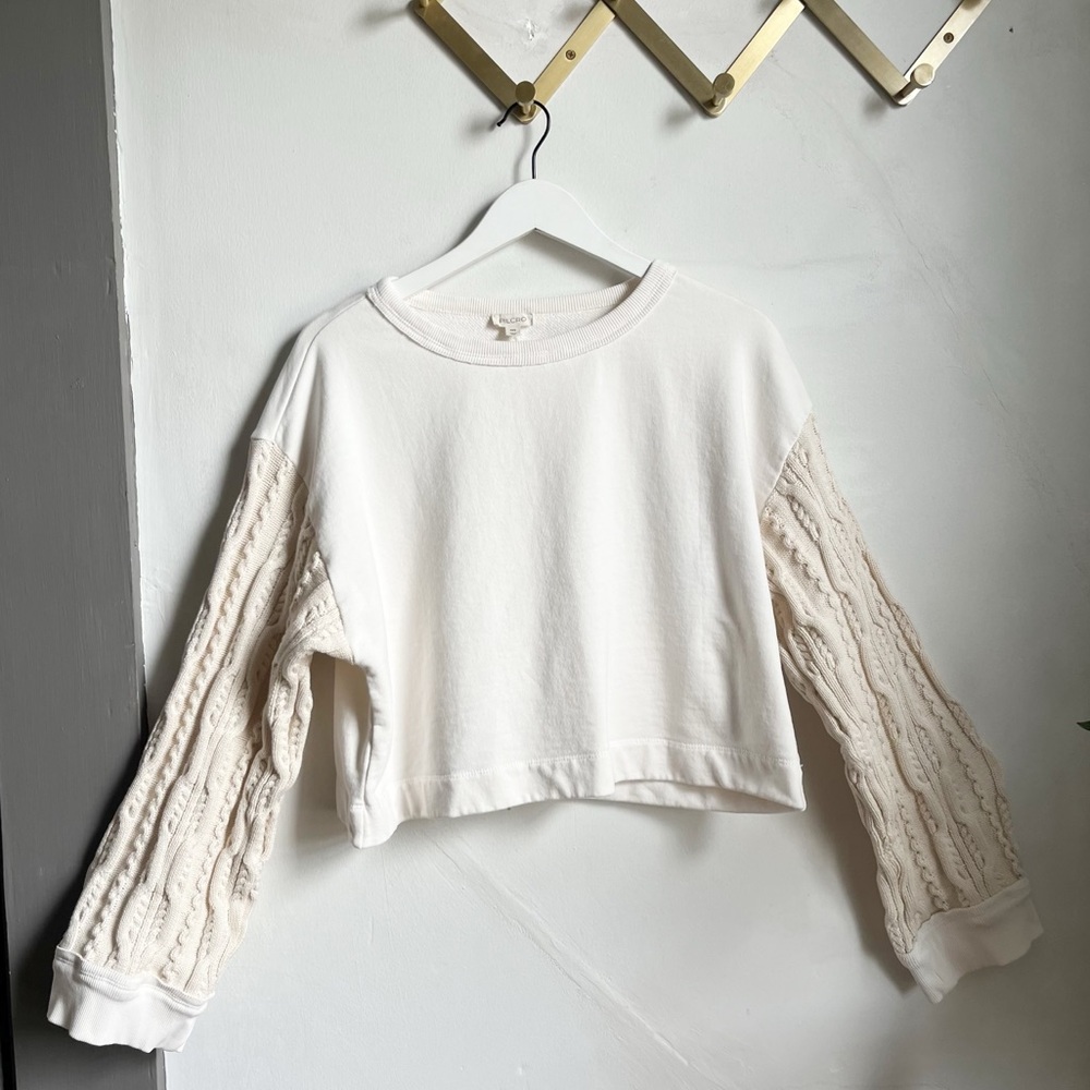 Pilcro Sweater-Sleeve Blouse